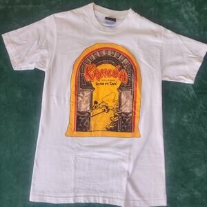 Vintage Kahlu'a Liqueur de Cafe Mexico Graphic T-Shirt White 90s Single Stitch